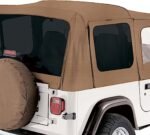 Rampage 68217 Complete Series Soft Top - With Frame (Frame Included) Spice Denim - Image 4