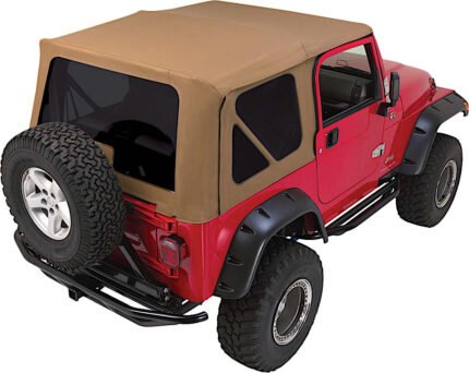 Rampage 68817 Complete Series Soft Top - With Frame (Frame Included) Spice Denim