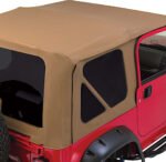 Rampage 68817 Complete Series Soft Top - With Frame (Frame Included) Spice Denim - Image 4