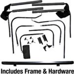 Rampage 68817 Complete Series Soft Top - With Frame (Frame Included) Spice Denim - Image 6