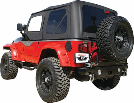 Rampage 912935 Factory Replacement Series Soft Top - Without Frame (Requires Factory Frame) Black diamond