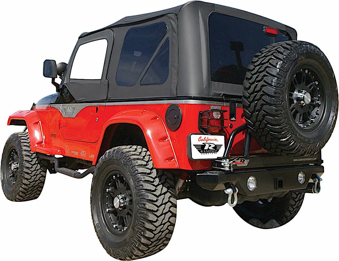 r92912935_1.jpg Rampage 912935 Factory Replacement Series Soft Top - Without Frame (Requires Factory Frame) Black diamond - Image 1