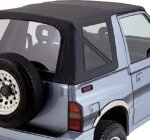 Rampage 98815 Factory Replacement Series Soft Top - Without Frame (Requires Factory Frame) Black Denim - Image 3