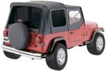Rampage 99415 Factory Replacement Series Soft Top - Without Frame (Requires Factory Frame) Black