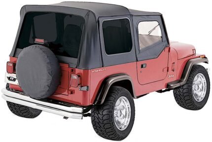 Rampage 99435 Factory Replacement Series Soft Top - Without Frame (Requires Factory Frame) Black diamond