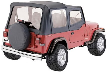 Rampage 99615 Factory Replacement Series Soft Top - Without Frame (Requires Factory Frame) Black Denim