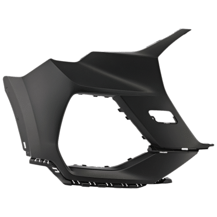 Replacement Front, Passenger Side Bumper End, Primed Plastic