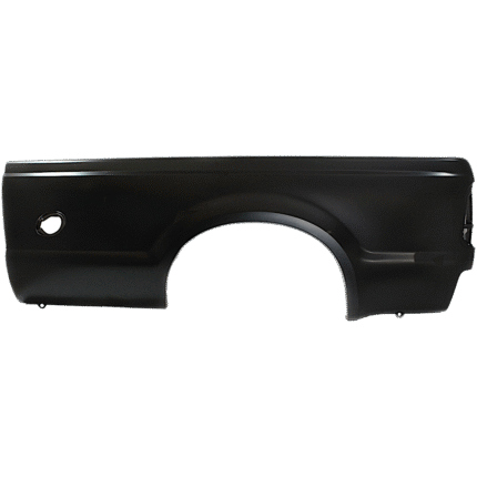 Replacement Rear, Driver Side Truck Bedside Panel, Primed, Outer Panel, with Tail Light Provision, 8 Ft. Bed (Long Bed), For Models With Single Rear Wheels