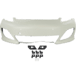 ReplaceXL Front Primed Bumper Cover, With Parking Aid Sensor Holes, For Models With Sport Package, Without Headlight Washer Holes