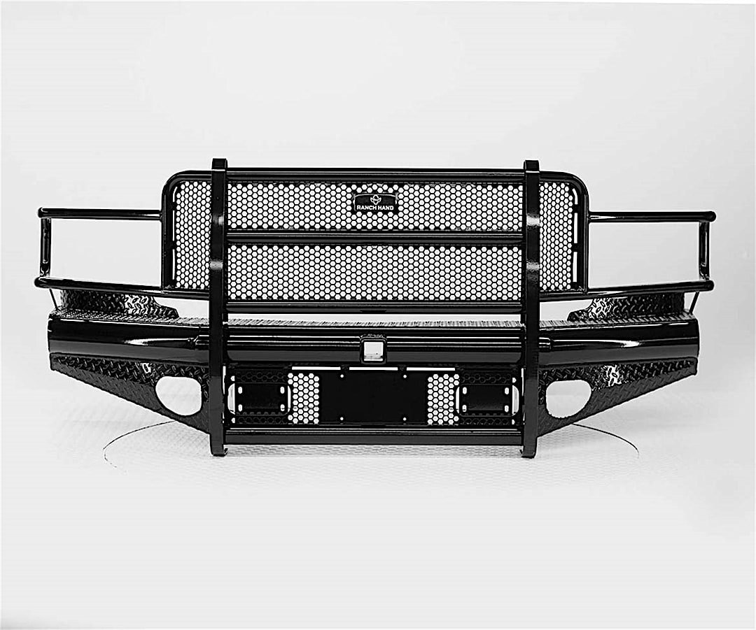 rncfbd031blr_1.jpg Ranch Hand FBD031BLR Grille Guard, Powdercoated Black Carbon Steel - Image 1