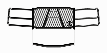 Ranch Hand GGC22HBL1 Grille Guard, Powdercoated Gloss Black Carbon Steel