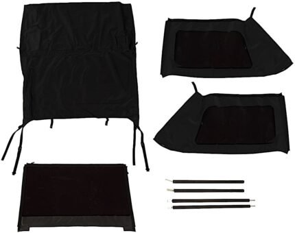 Rugged Ridge 13790.39 Montana Bowless Series Soft Top - Frameless Design Black diamond