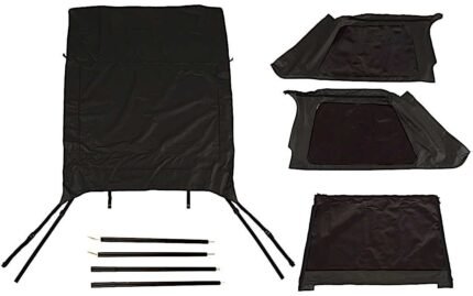 Rugged Ridge 13790.34 Montana Bowless Series Soft Top - Frameless Design Black diamond