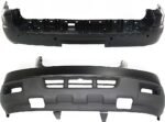 Replacement Front and Rear Front - Upper - Primed, Lower - Textured, Rear - Primed Bumper Cover