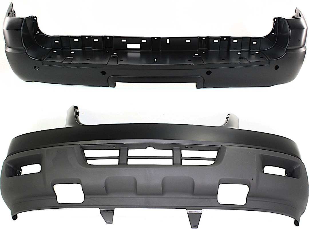 set-f010366p-2_1.jpg Replacement Front and Rear Front - Upper - Primed, Lower - Textured, Rear - Primed Bumper Cover - Image 1