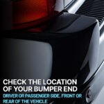 Replacement Front, Driver and Passenger Side Bumper Ends, Primed, For Models without S-Line Package, Parallel Park Assist Sensor and Parking Aid Sensor - Image 19