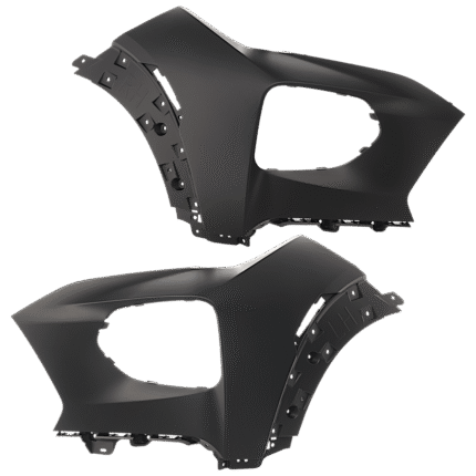 JC Whitney Front, Driver and Passenger Side, Upper Primed Bumper Covers