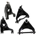 TrueDrive Front, Driver and Passenger Side, Upper and Lower Control Arms, with Ball Joints and Bushings, Rear Wheel Drive