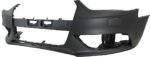 Replacement Front and Rear Primed Bumper Cover, Sedan, For Models Without S-Line Package, With Fog Light Holes, Without Parking Aid Sensor Holes, With Headlight Washer Holes, Without Warning System - Image 2