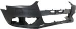 Replacement Front and Rear Primed Bumper Cover, Sedan, For Models Without S-Line Package, With Fog Light Holes, Without Parking Aid Sensor Holes, With Headlight Washer Holes, Without Warning System - Image 3