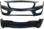 Replacement Front and Rear Primed Bumper Cover CAPA Certified
