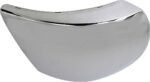 Replacement Front, Driver and Passenger Side Bumper End, Chrome Plastic - Image 2