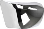 Replacement Front, Driver and Passenger Side Bumper End, Chrome Front - Plastic; Rear - Steel - Image 4