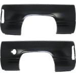 Replacement Rear, Driver and Passenger Side Truck Bedside Panels, Primed, Outer Panel, with Gas Door Hole on Driver Side, 6 Ft. Bed, Single Rear Wheels