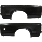 Replacement Rear, Driver and Passenger Side Truck Bedside Panels, Primed, Outer Panel, with Tail Light Provision, 8 Ft. Bed (Long Bed), For Models With Single Rear Wheels