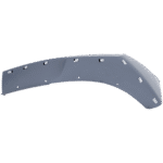 Replacement Front, Driver and Passenger Side Bumper End, Painted Gray Plastic - Image 8