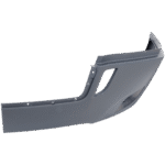 Replacement Front, Driver and Passenger Side Bumper End, Painted Gray Plastic - Image 5