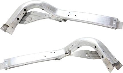 Replacement Front, Driver and Passenger Side Bumper Brackets, Side Rail