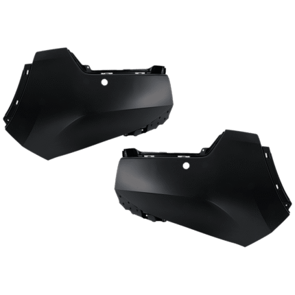 Replacement Front, Driver and Passenger Side Bumper End, Primed Plastic CAPA Certified