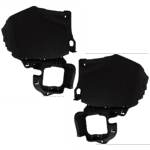 Replacement Rear, Driver and Passenger Side, Upper Bumper End, Primed Plastic CAPA Certified