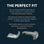 Replacement Rear, Driver and Passenger Side Bumper Ends, Primed, For Models with Blind Spot Detection - Image 10