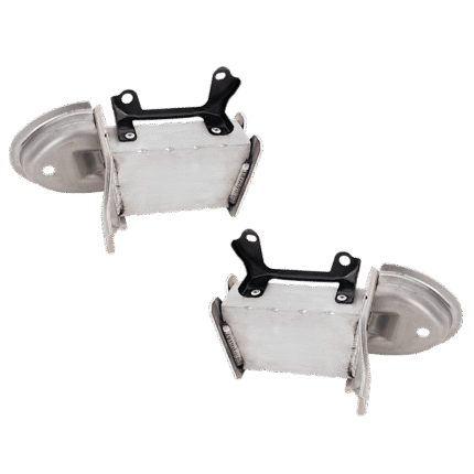 Replacement Front, Driver and Passenger Side Bumper Brackets, Reinforcement Bracket, CAPA CERTIFIED