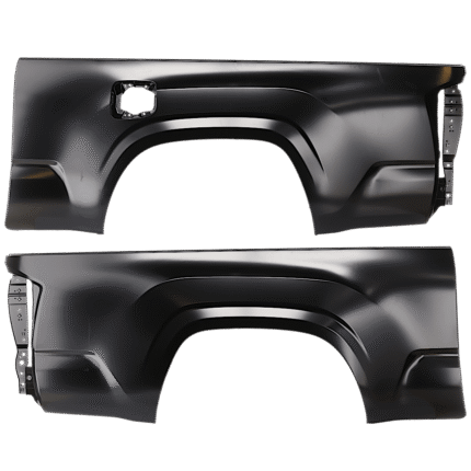 Replacement Rear, Driver and Passenger Side Truck Bedside Panels, Primed, 6 Ft. Bed, Crew Cab Pickup, For Models Without Wheel Opening Molding, CAPA CERTIFIED