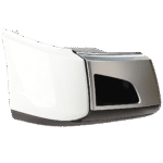 JC Whitney Front, Driver and Passenger Side Bumper End, Chrome (Front), White (Side), Black (Bottom) Plastic - Image 3