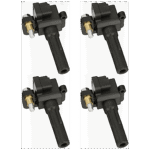 Standard SET-SIUF480-4 Ignition Coil, Set of 4, 2.0L, 4Cyl, Standard OE Replacement