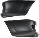 Replacement Rear, Driver and Passenger Side Bumper End, Primed Plastic