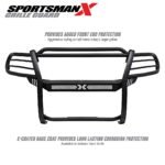 Westin 40-32075 Sportsman X Series, Powdercoated Textured Black Steel Grille Guard - Image 9
