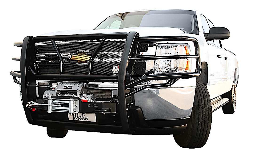 w165793835_1.jpg Westin 57-93835 HDX Series, Powdercoated Black Steel Grille Guard - Image 1