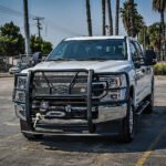 Westin 57-94015 HDX Winch Mount Series, Powdercoated Black Steel Grille Guard - Image 9